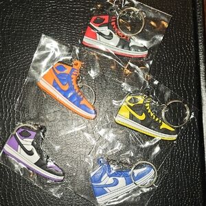 Colorful Sneaker Keychain Set